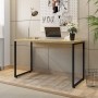 Mesa Para Escritório e Home Office Industrial Soft F01 Nature Fosco - Lyam Decor