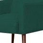 Poltrona Decorativa Para Sala de Estar e Recepção Maria W01 Pés Palito Suede Verde Musgo - Lyam Decor