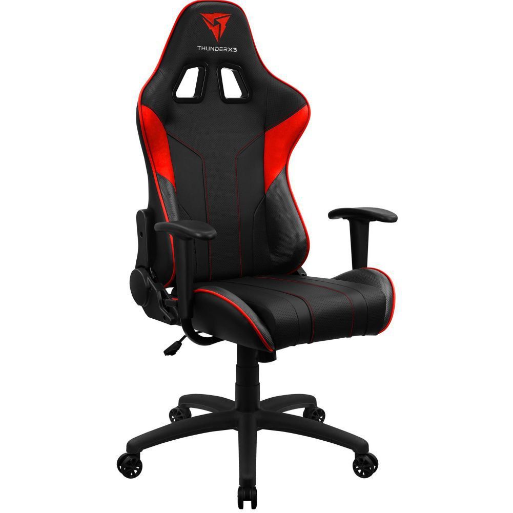 Cadeira Gamer Office Giratória com Elevação a Gás EC3 H01 Preto Vermelho - ThunderX3