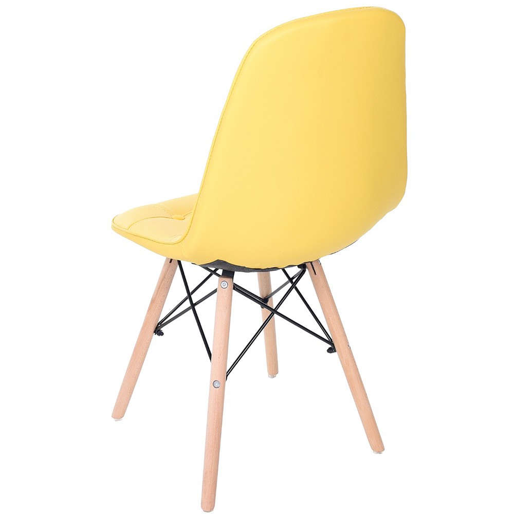 Kit 02 Cadeiras Decorativas Eiffel Charles Eames Nude com 