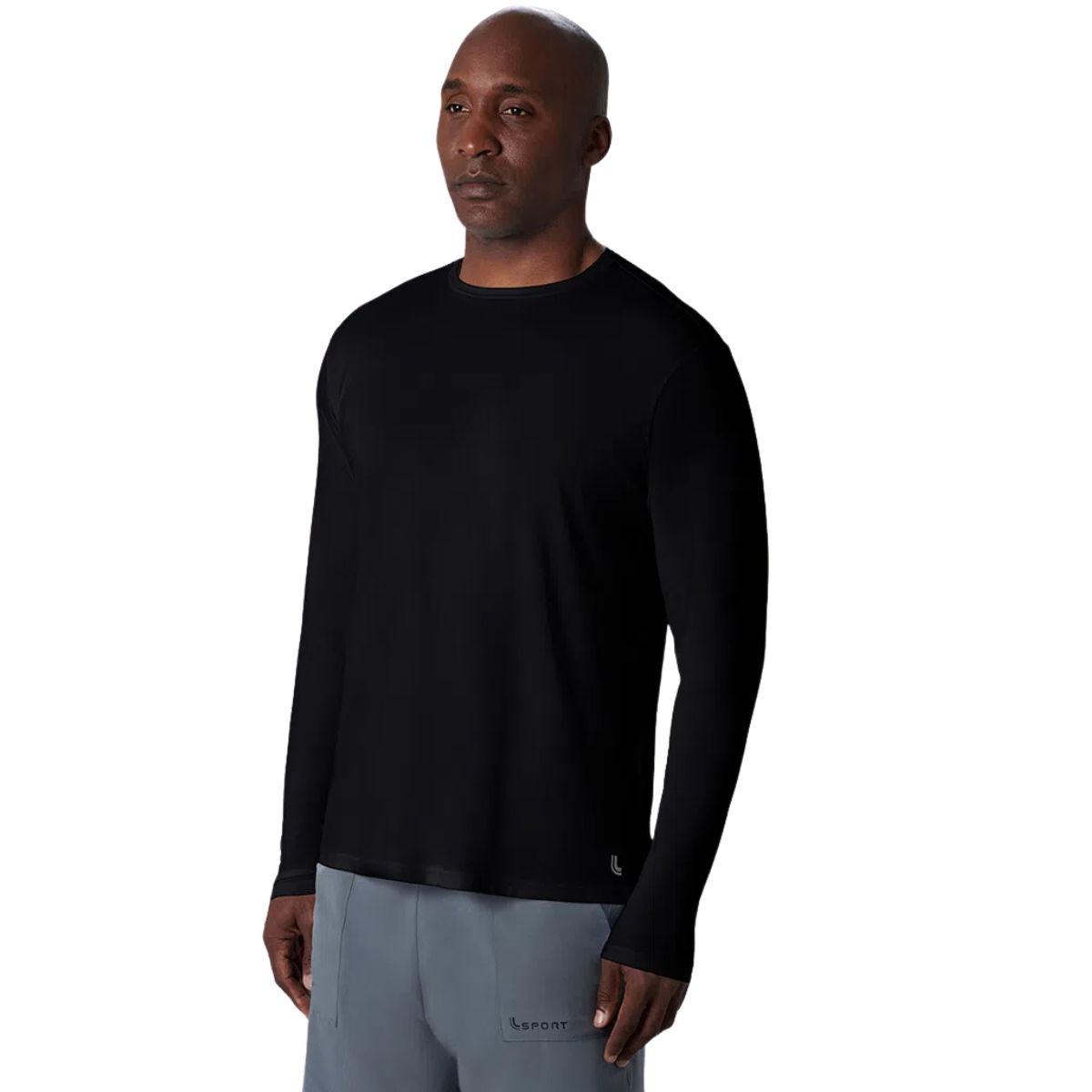 Camiseta masculina manga longa com proteção UV e repelente Lupo