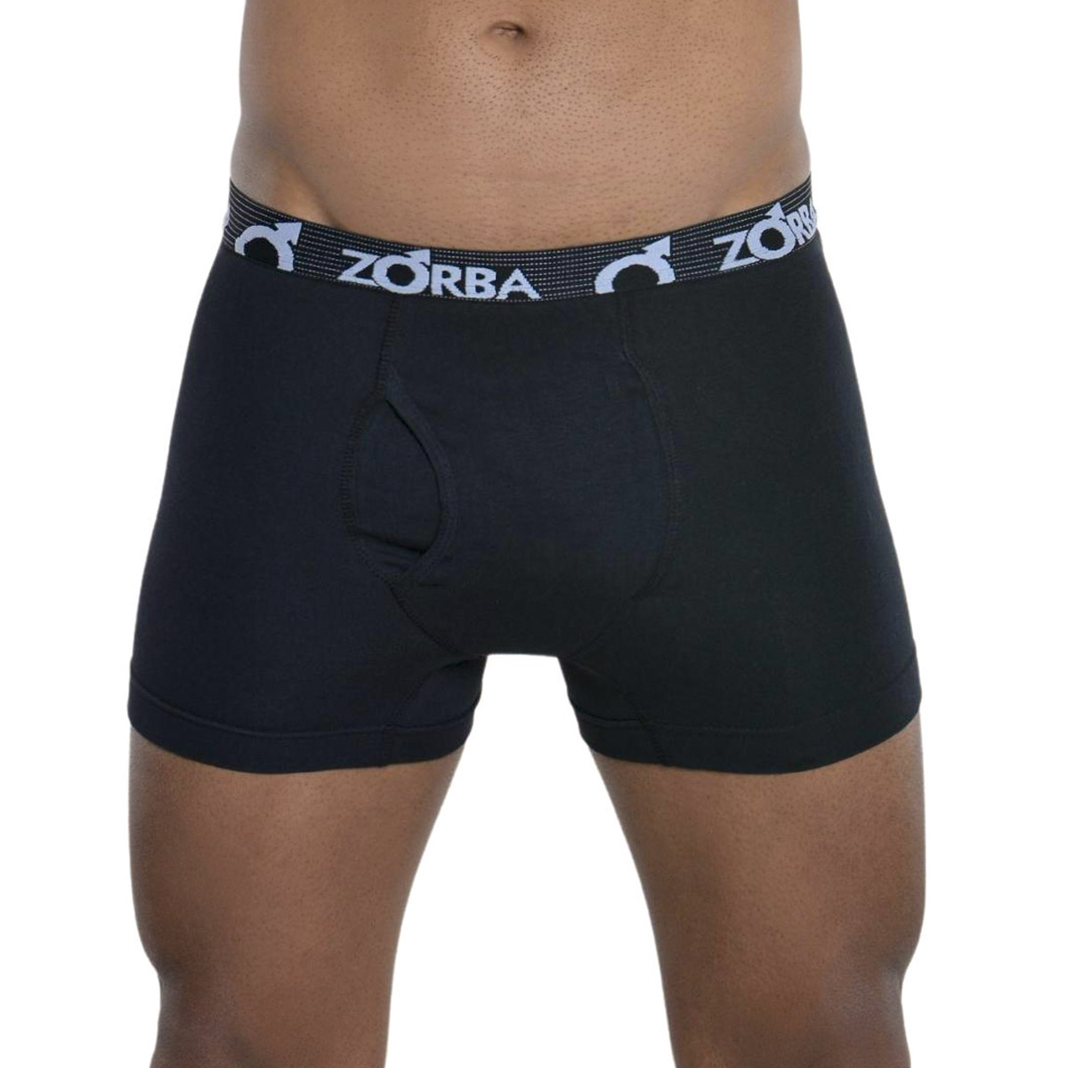 Cueca masculina em algodão modelo boxer com abertura Zorba