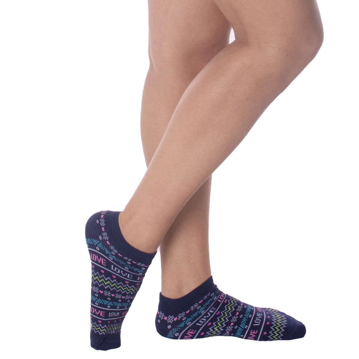 Kit c/3 pares de meias feminina sapatilha Selene