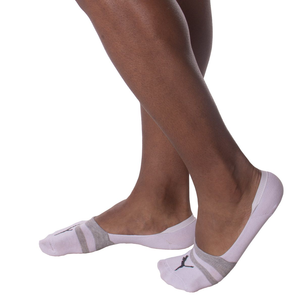 Kit de 2 pares de meias invisível masculina Puma