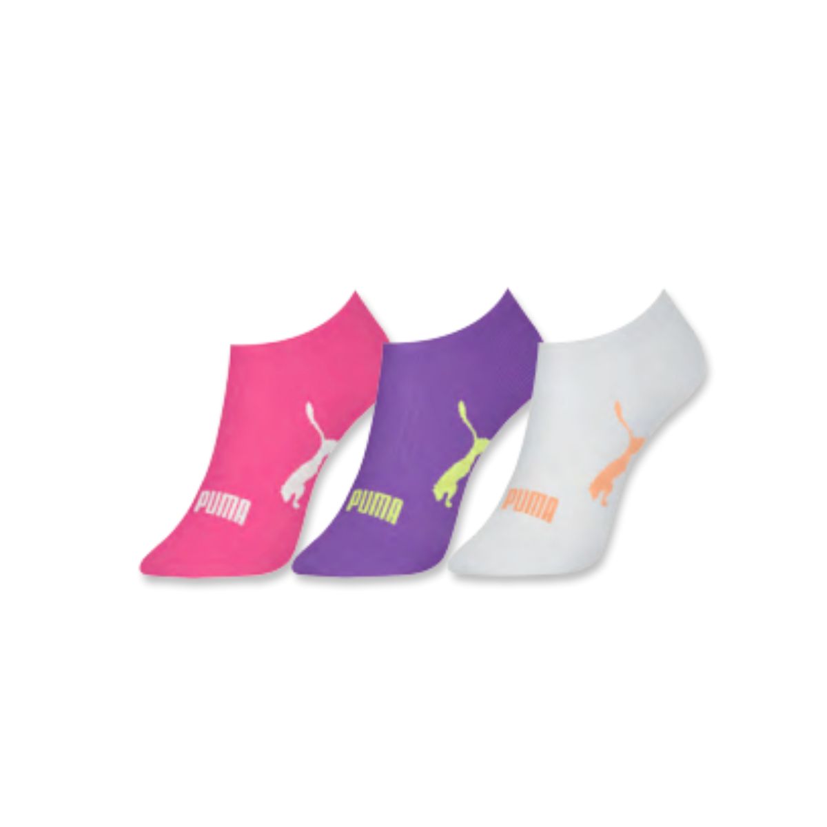 Kit de 3 pares de meias sapatilha esportiva feminina Puma