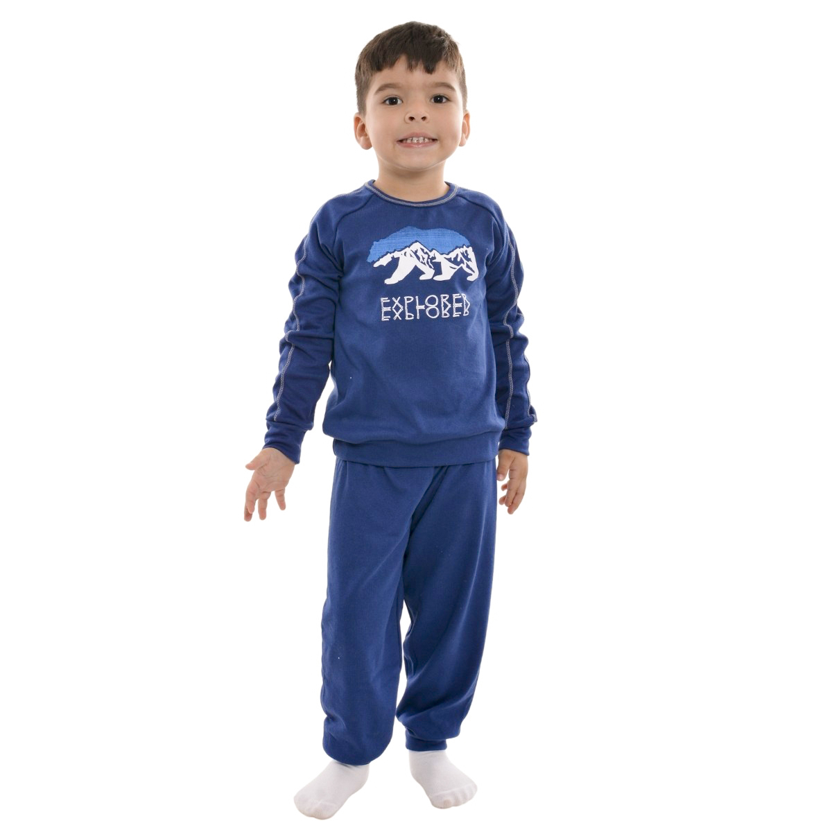 Pijama Infantil Canelado Masculino Victory