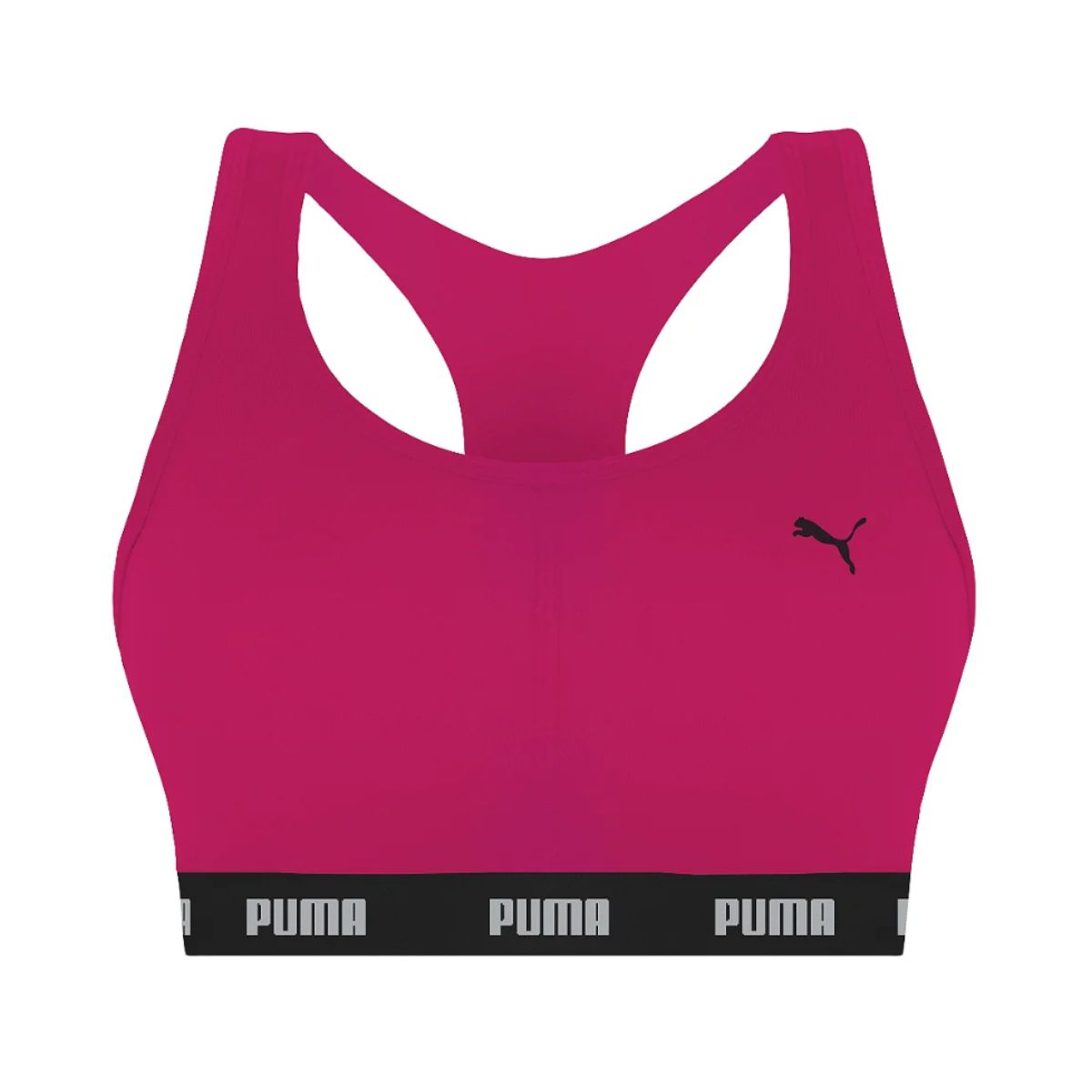 Sutiã top nadador com bojo removível e elástico na cintura da Puma