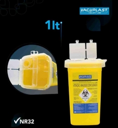 Coletor Rígido para Perfurocortantes 1 litro Vacuplast