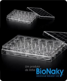 Microplaca para Cultivo Celular 24 Poços Fundo Plano BioNaky
