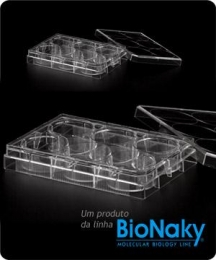 Microplaca para Cultivo Celular 6 Poços Fundo Plano BioNaky