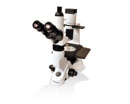 Microscópio Biológico Trinocular Invertido Ótica Infinita Lentes Planacromáticas Biofocus