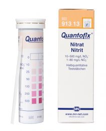 Quantofix Nitrato/ Nitrito 0-500mg/l No3 0-80mg/l No2 - 100 tiras/ cx. Macherey-Nagel (MN)