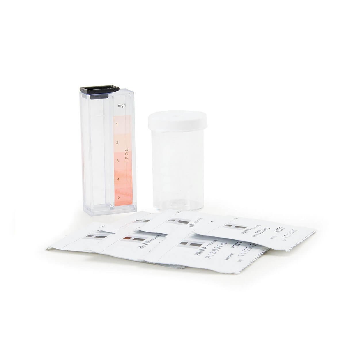 Kit de Teste Químico para Ferro 0-5 mg/l, 50 testes/ cx. Hanna