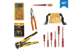 Kit ferramentas para eletricista com 12 peças - Cofermeta