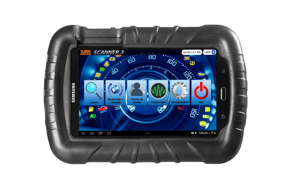 Scanner 3 Automotivo com Tablet Kit Diesel Leve 108800 - RAVEN