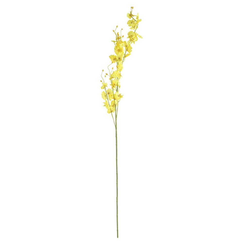 Flor Orquídea Dançante Amarelo 98 cm - D'Rossi
