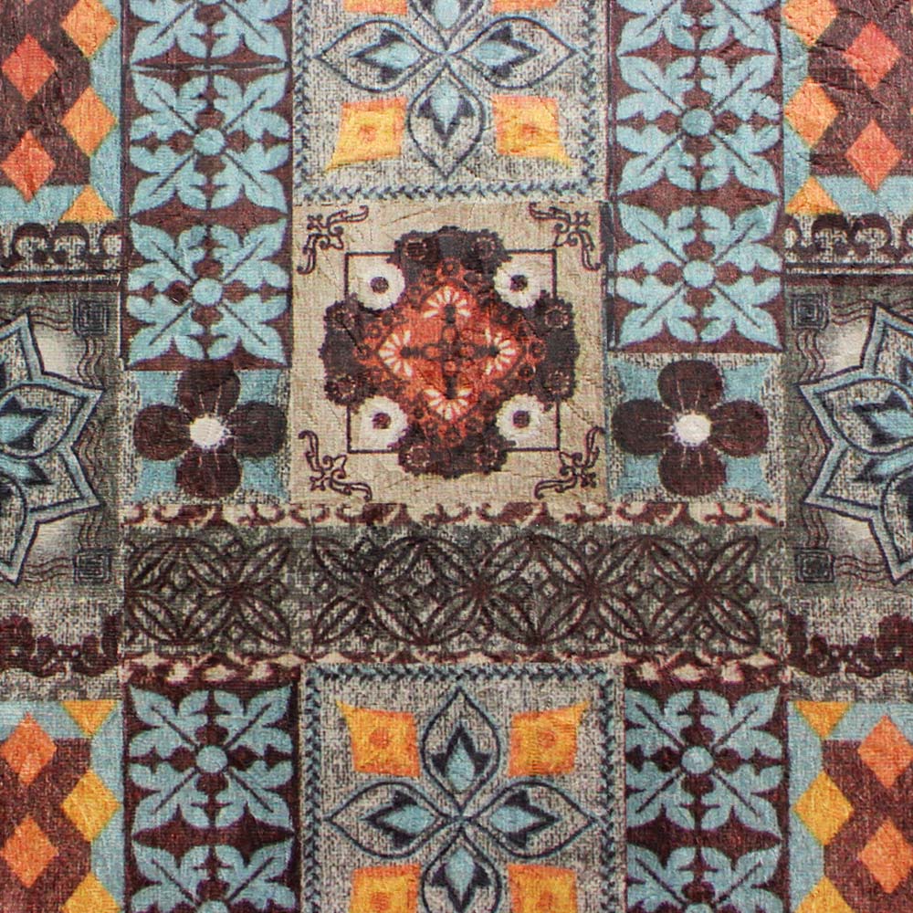 Tecido Decorativo Estampado Azulejo Português D06 01 Metro - D'Rossi