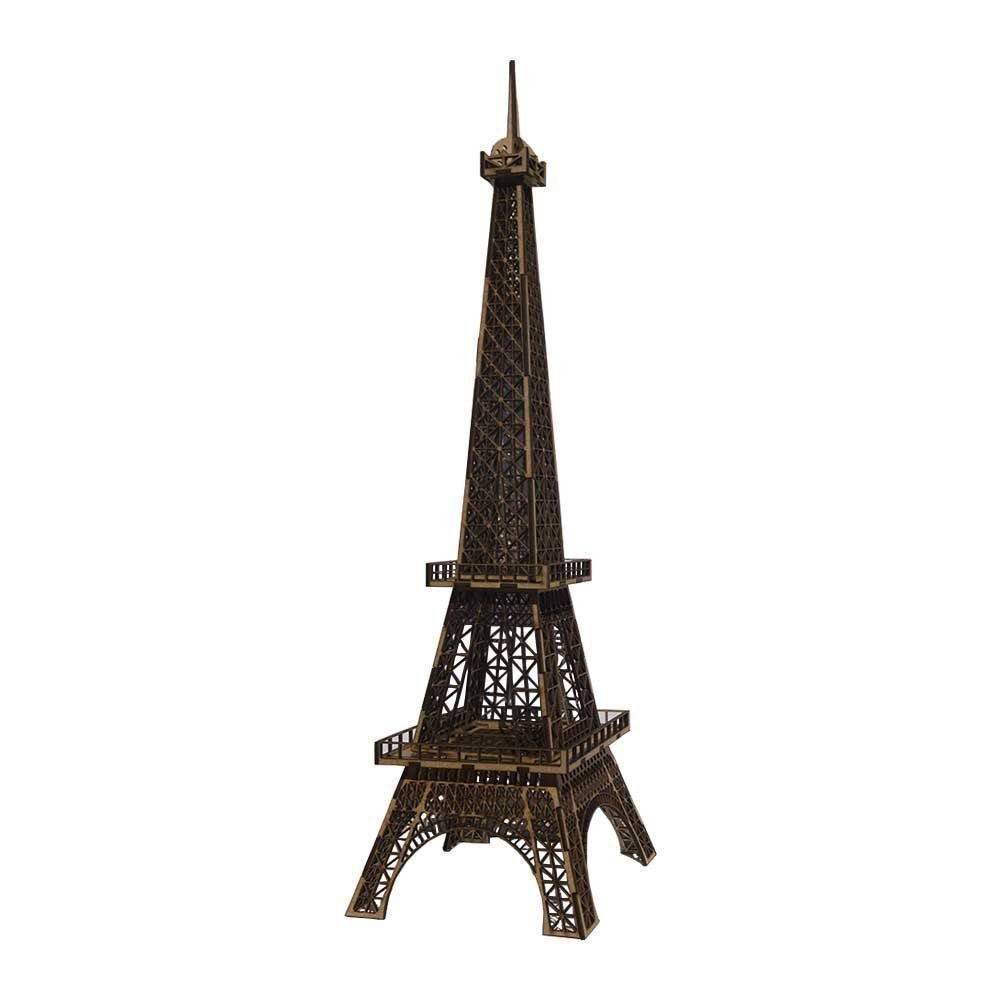 Torre Eiffel Decorativa Corte Laser MDF Cru 60cm - D'Rossi