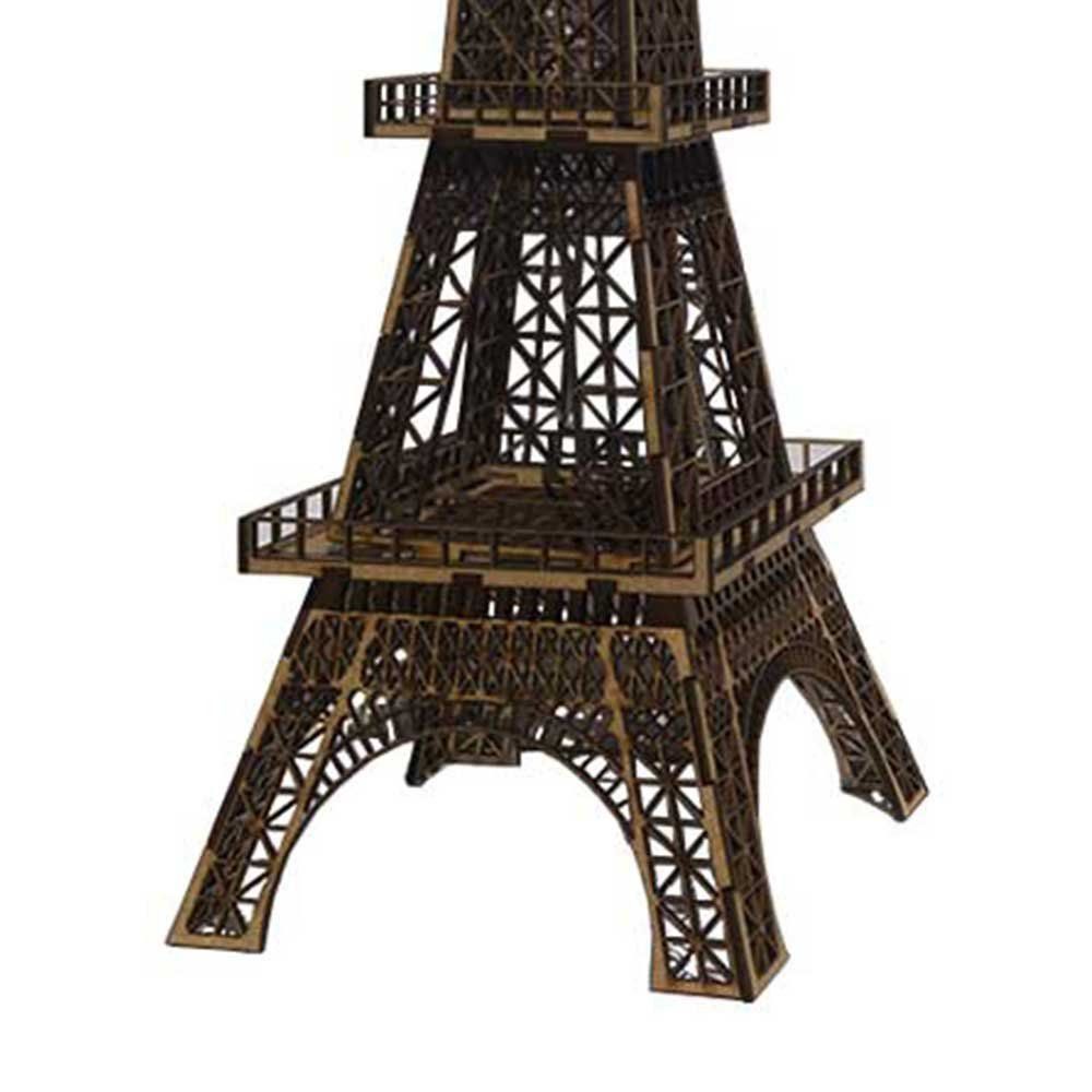 Torre Eiffel Decorativa Corte Laser MDF Cru 60cm - D'Rossi