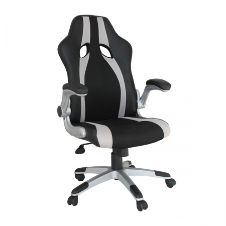 Cadeira Gamer Office Speed Preta e Prata - Wp Connect
