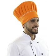 Chapéu Chef Cozinheiro Mestre Cuca Toque Blanche - Laranja Tropical