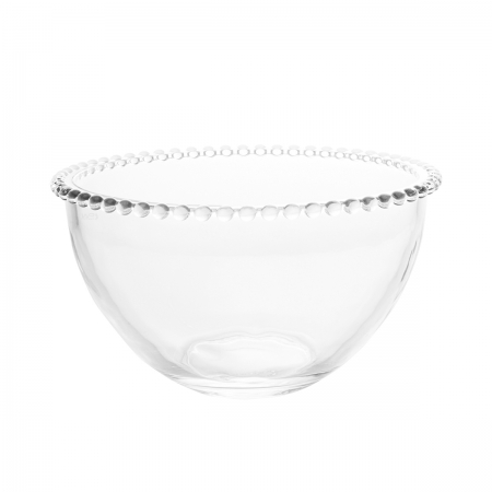 Saladeira Tigela Multiuso Pearl Cristal de Chumbo 21x12cm - Wp Connect