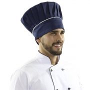 Touca Chapéu Chef Cozinheiro Toque Blanche Gastronomia - Azul Blueberry