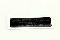Etiqueta general motor do brasil ltda - gravatai rs - Celta 2001 a 2005