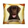 Almofada com Zíper Decorativa Labrador