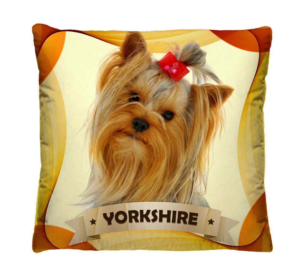 Almofada com Zíper Decorativa Yorkshire