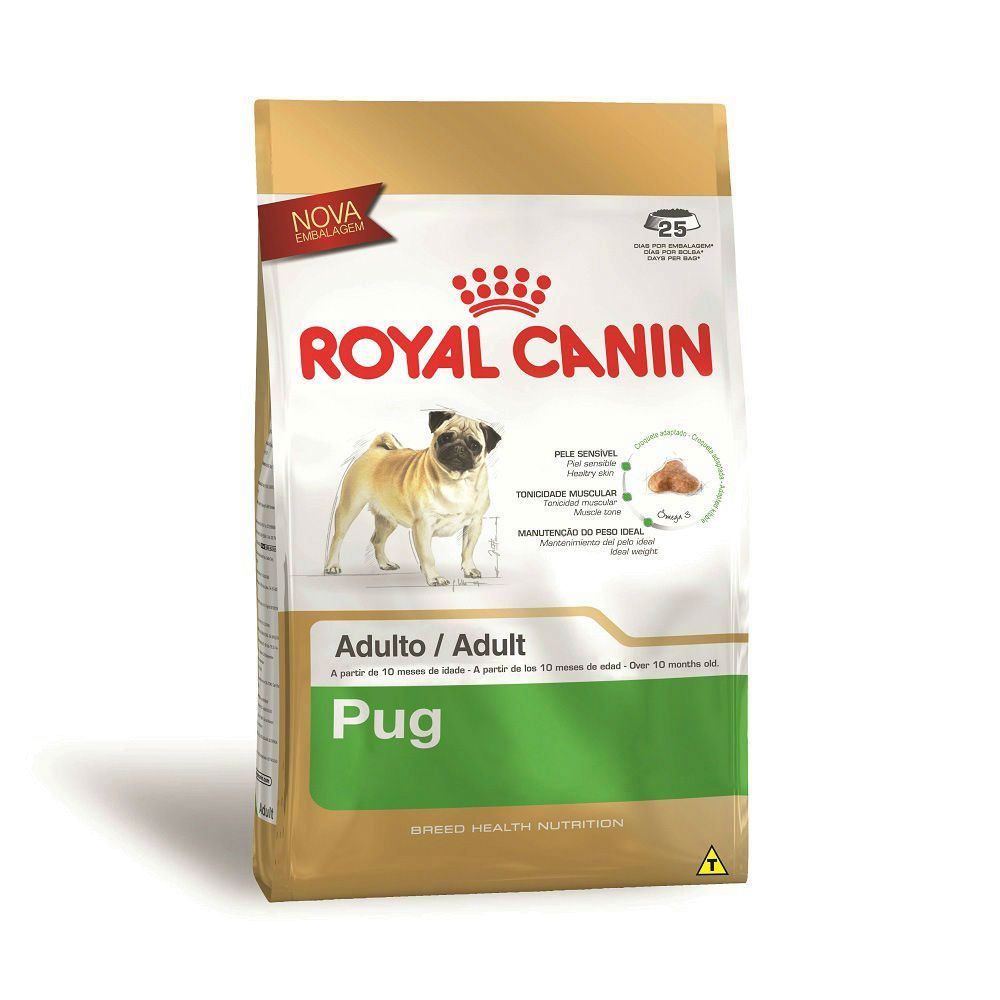 Ração Royal Canin Pug - Cães Adultos (2,5Kg)