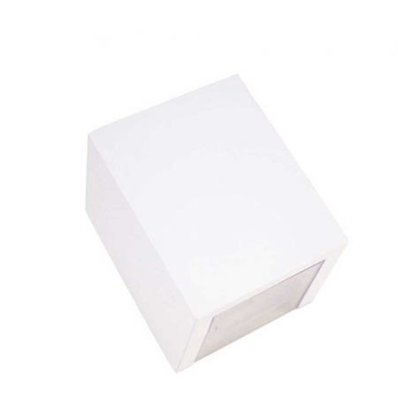 Arandela Box 2 Focos Branca 1G9 10x12cm Externa
