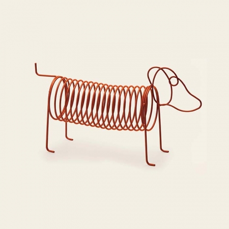Escultura Decorativa Cachorro em Metal Terracota 14364 Mart