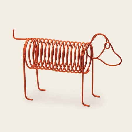Escultura Decorativa Cachorro em Metal Terracota 30cm 14362 Mart