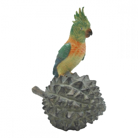 Escultura Decorativa Pássaro em Resina 21,5cm NA0753 BTC
