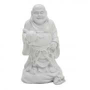 Figura de Resina Buddah Branca 14CM