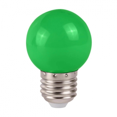 Lâmpada Bolinha LED Verde 1W 110V Embu LED