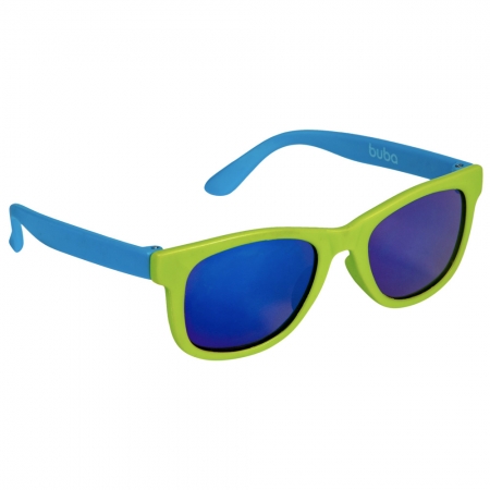 Óculos de Sol Flexível Baby Verde e Azul Buba 14210