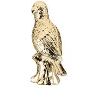 Escultura Decorativa Papagaio Cerâmica Dourada 28CM 08647 Mart
