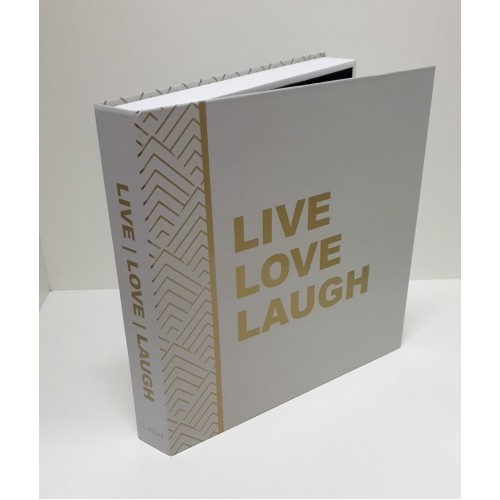 Caixa Livro Decorativa Book Box Live Love Laugh 31x30cm Goods BR