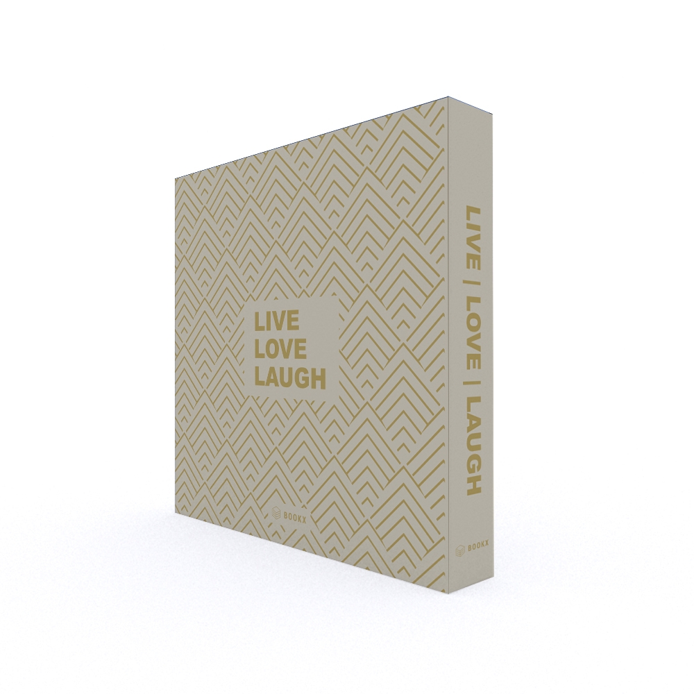 Caixa Livro Decorativa Book Box Live Love Laugh 31x30cm Goods BR