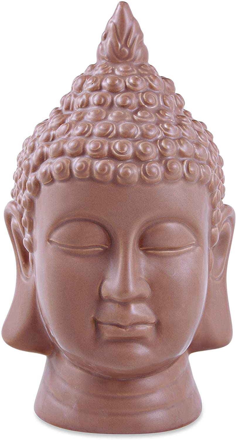 Escultura Buda em Cerâmica Terracota 25x13,5cm 12164 Mart