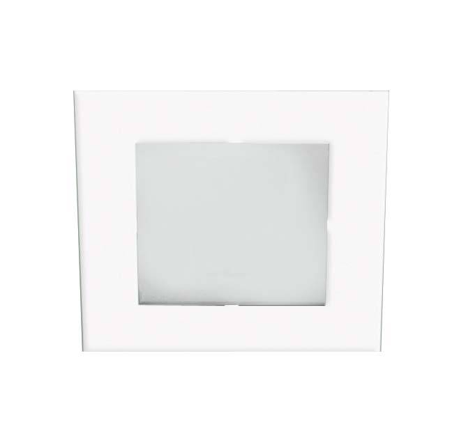 Spot Embutir Cabinet Quadrado 7,3CM C/LED 3W 3000K Branco Para Movél