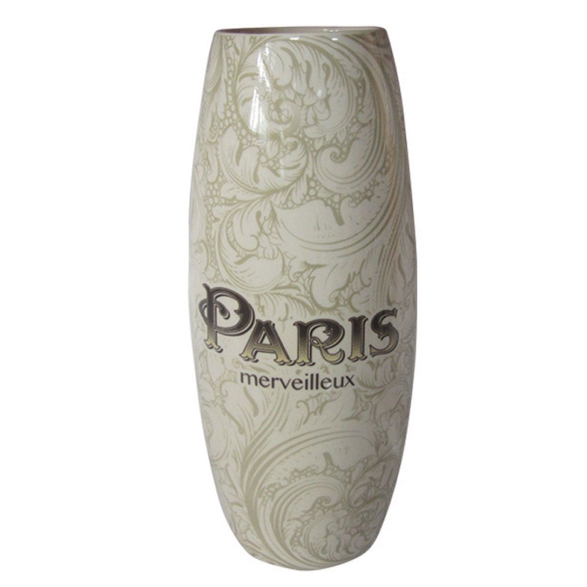 Vaso Decorativo Cerâmica Paris 30x13CM