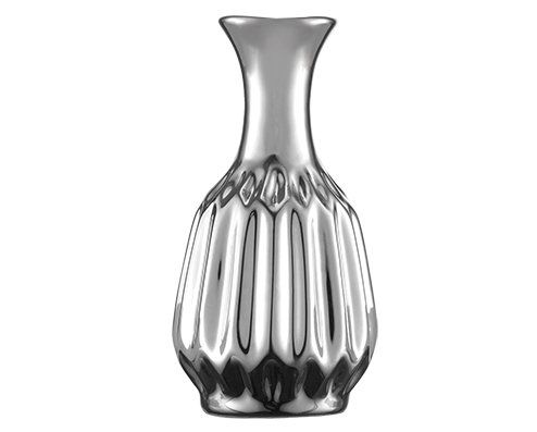 Vaso Decorativo Cerâmica Prata 7X12,5CM 5643