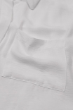 Camisa Fluida com Fenda Off White