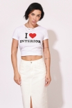 Camiseta Babylook I Love Interior