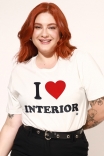 Camiseta T-shirt I Love Interior