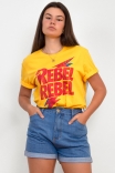 Camiseta T-shirt Rebel Bowie Amarela