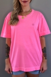 Camiseta T-shirt Unisex Logo Rosa Neon